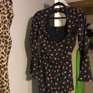 Backless Floral romper